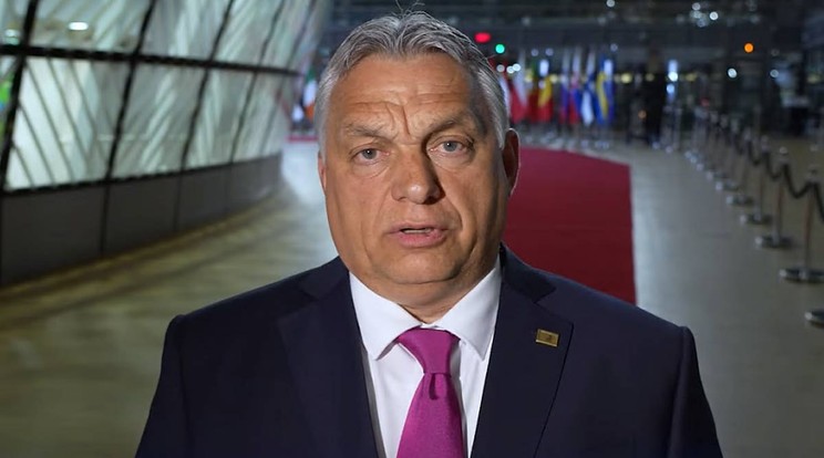 Orbán Viktor Brüsszelből jelentkezett be / Fotó: Facebook