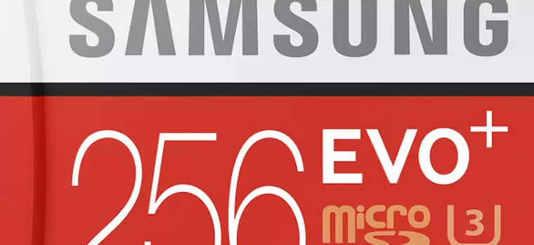 Samsung Evo Plus 256 GB - szybka karta microSD do filmów VR/4K