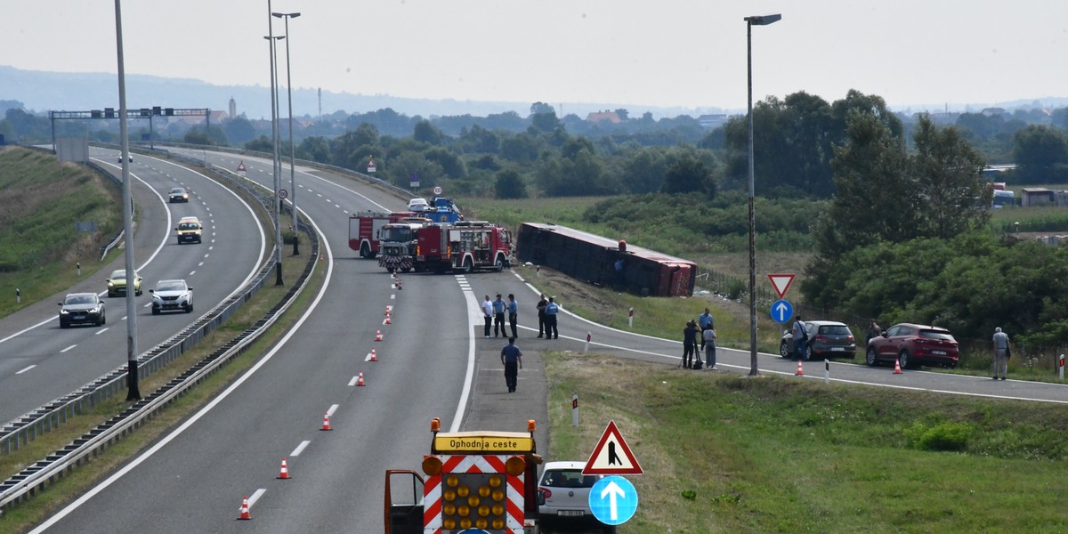 Wypadek autokaru w Chorwacji. Wiele ofiar. ZDJĘCIA