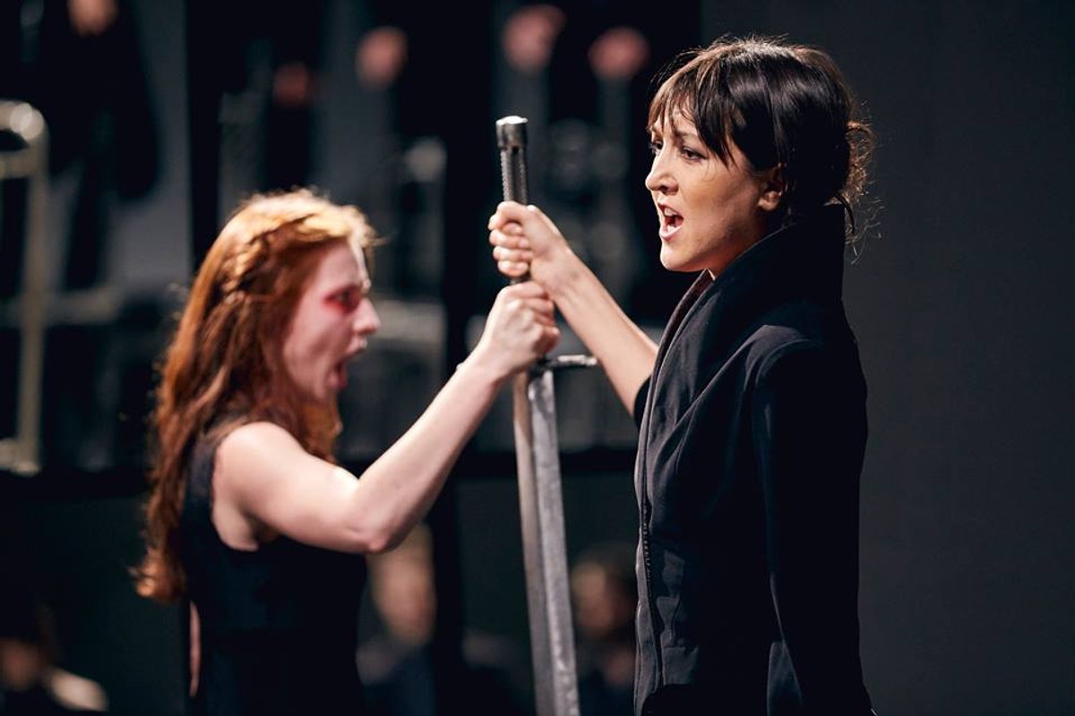 „Hamlet-komentarz" Teatr Pieśń Kozła N. Voskoboynikow. Fot. Mateusz Bral