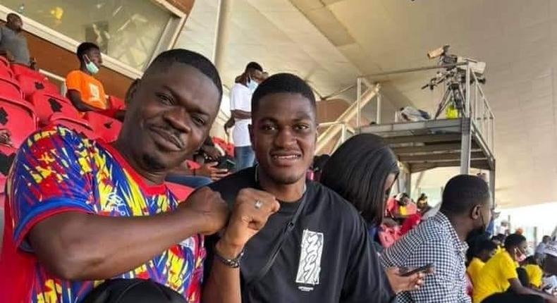 John Mahama’s son Sharaf showed up at stadium to support Hearts of Oak against Wydad