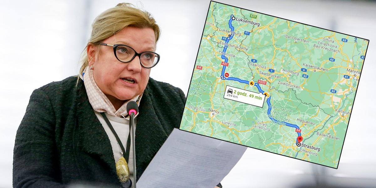 Beata Kempa ruszyła ze Strasburga do Luksemburga, żeby pomóc związkowcom. 