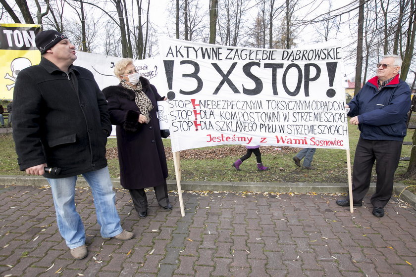 Protest w Dąbrowie Górniczej