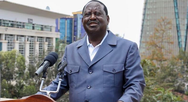 Former Prime Minister Raila Odinga