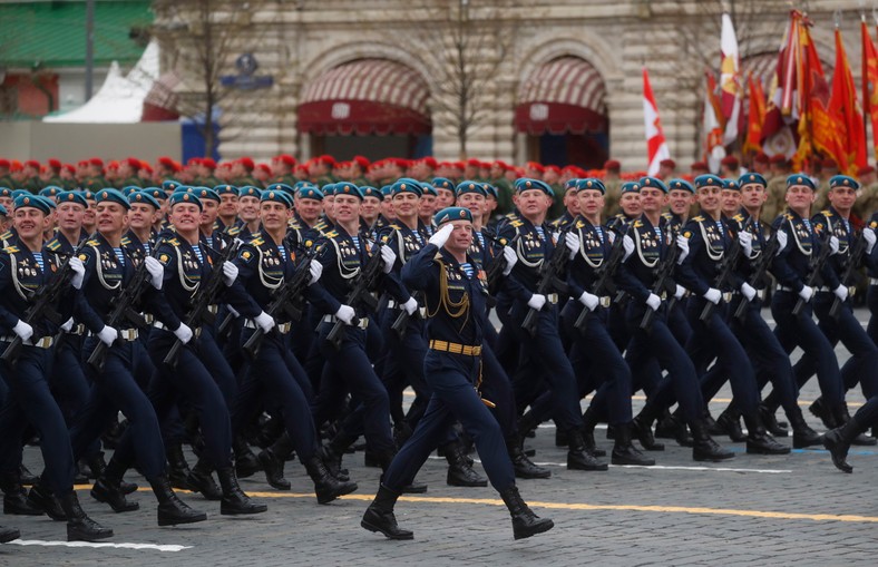 Wojskowa parada w Rosji EPA/MAXIM SHIPENKOV Dostawca: PAP/EPA.