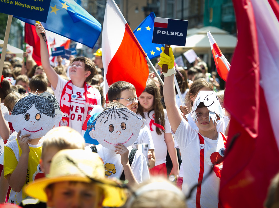 Łódzcy uczniowie szli w Młodzieżowej Paradzie Europejskiej