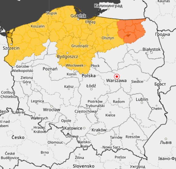 W niedzielę i w nocy z niedzieli na poniedziałek IMGW planuje wydać alerty przed porywistym wiatrem, zawiejami oraz zamieciami śnieżnymi