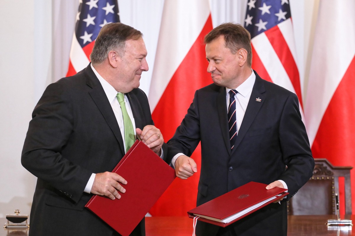 Mariusz Błaszczak i Mike Pompeo