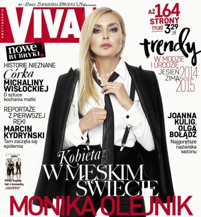 Monika Olejnik na okładce dwutygodnika "Viva!", który ukazał się we wrześniu 2014 roku