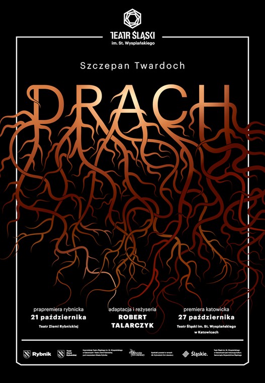 Spektakl "Drach" w reż. Roberta Talarczyka, na podstawie powieści Szczepana Twardocha na Dużej Scenie Teatru Śląskiego w Katowicach