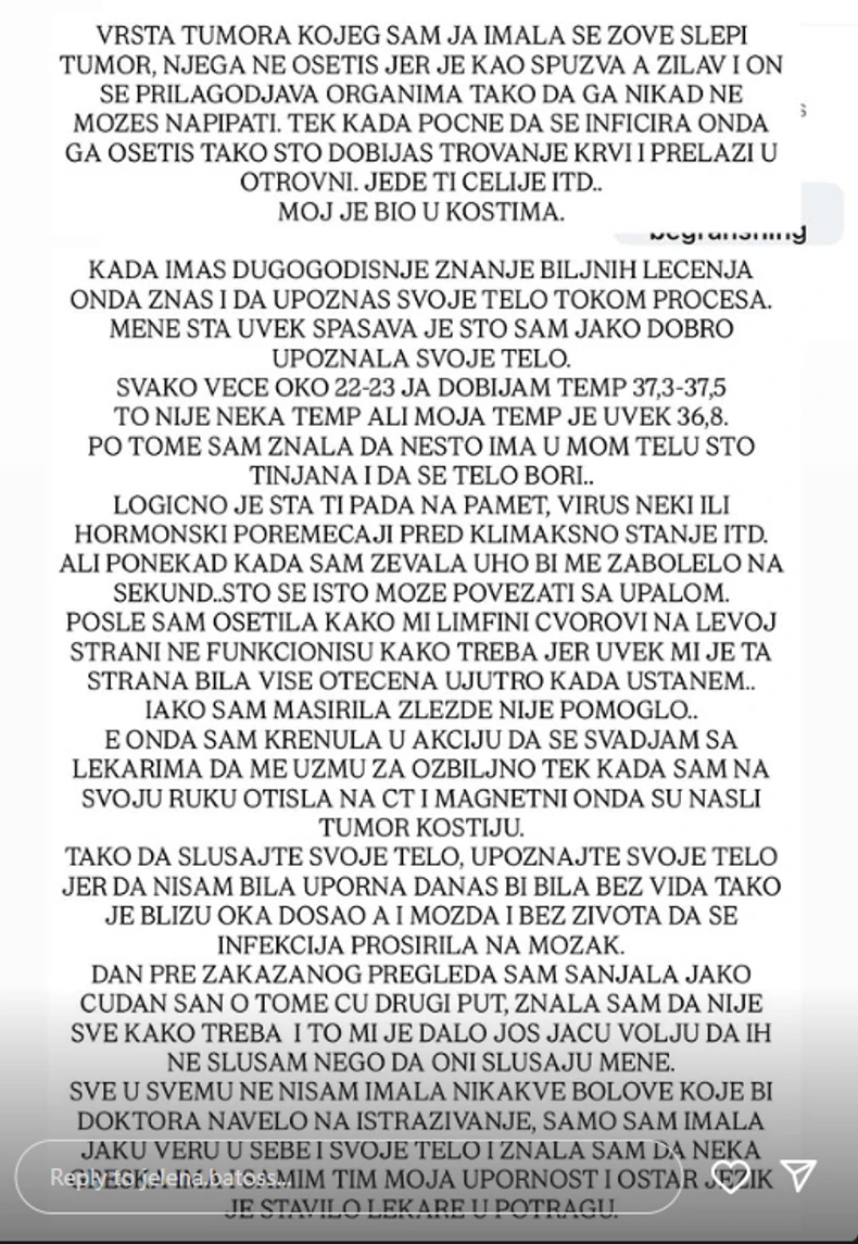 Jelena Batos, objava