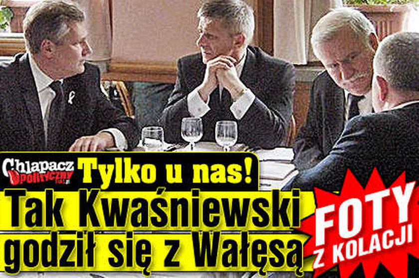 Tak Kwaśniewski godził się z Wałęsą
