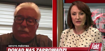 "Koronawirus. Raport Faktu". Mocne słowa Wałęsy i pytania ws. Kacperka