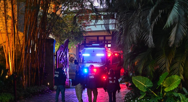 Homeland Security Investigation agents raided Sean Diddy Combs' Miami mansion earlier this year.Giorgio Viera/Getty Images