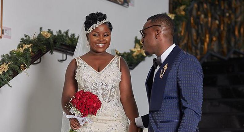 Ghanaian dancehall artiste, Kaakie and her husband