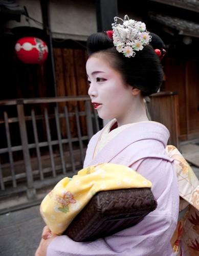 Gejsze w Kioto w Japonii