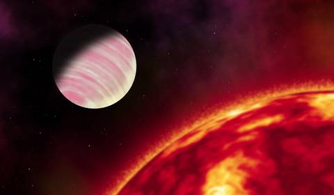 Egzoplaneta jak Jowisz znaleziona w pobliżu czerwonego karła