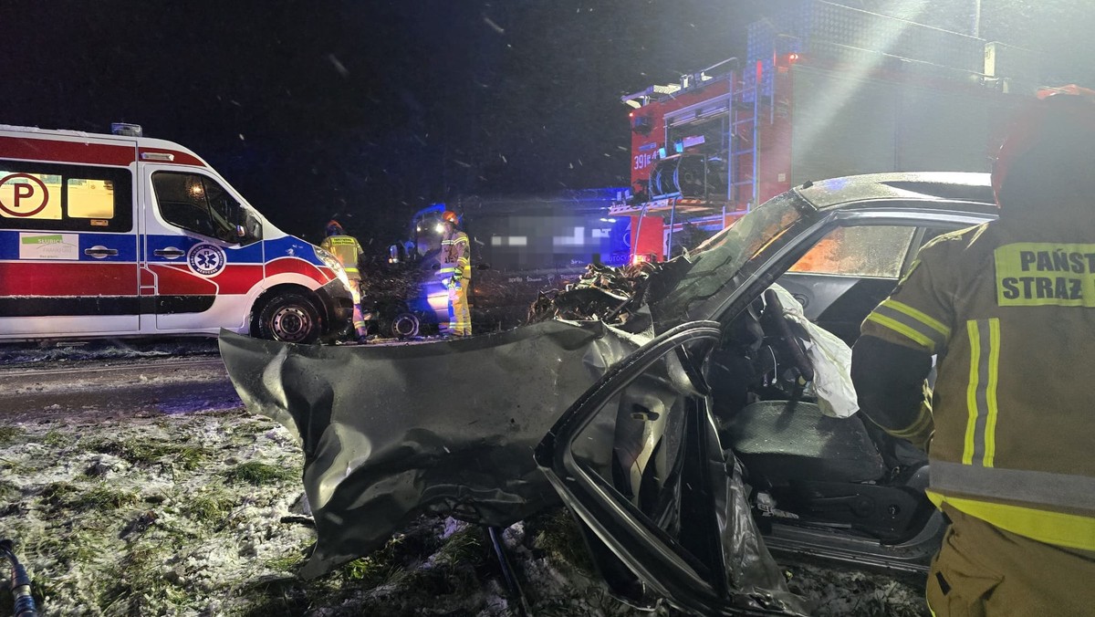 Śmiertelny wypadek w Lubuskiem: zginęła 22-latka, jedna osoba ranna [Źródło: Onet]