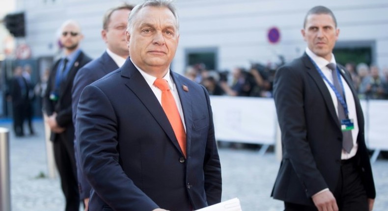 Hungary's Prime Minister Viktor Orban, pictured September 2018, said that the changes to the original Posted Workesr Directive (approved by the European Parliament in May 2018) are contrary to the prohibition of discrimination