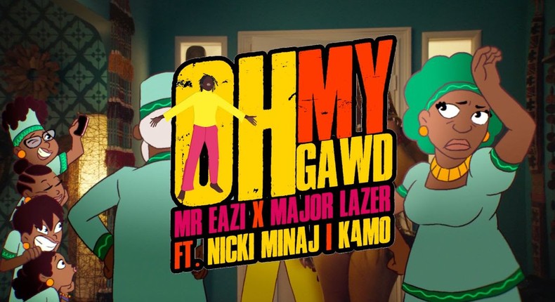 VIDEO: Mr. Eazi and Major Lazer featuring Nicki Minaj and K4mo - Oh My Gawd. [emPawa/Banku]