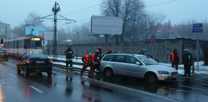 Volvo jechało po torach