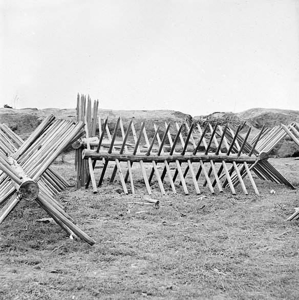 Kozły hiszpańskie stosowane podczas oblężenia Petersburga w czasie wojny secesyjnej (1861–1865)