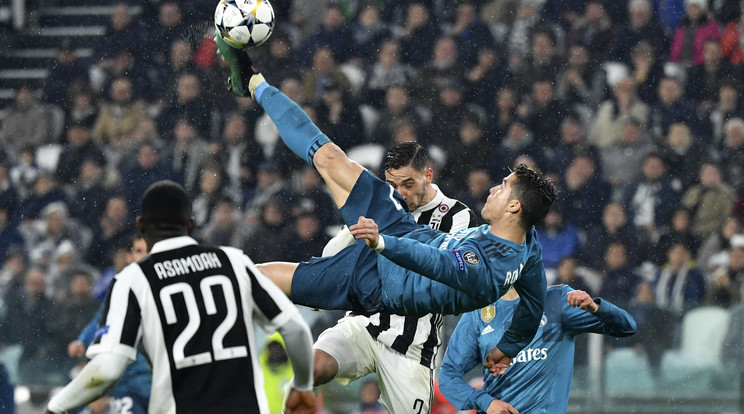 Cristiano Ronaldo ollózós gólját évtizedek múlva is emlegetni fogják /Fotó: AFP