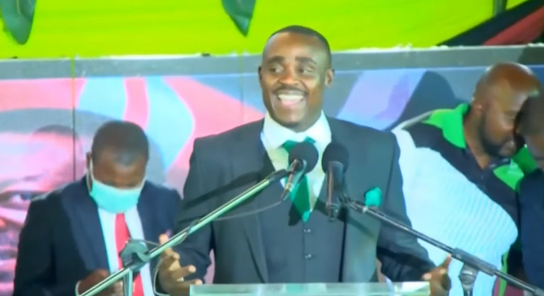 Senator Cleophas Malala at the ANC National Delegates Conference held at Bomas of Kenya on January 23, 2022