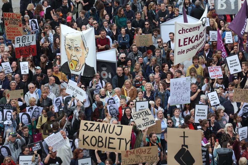 Protest Strajku Kobiet w Warszawie