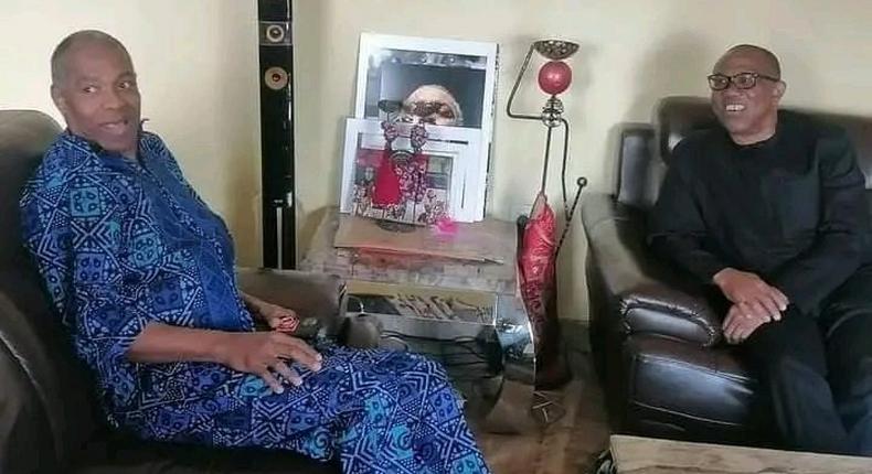 Labour Party Presidential candidate, Peter Obi, visited Nigerian music icon, Femi Kuti. [Twitter:Nkemchor_]