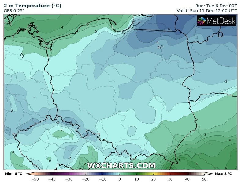 Weekend przyniesie stopniowe ochłodzenie. Gdzieniegdzie całą dobę będzie trzymał mróz.