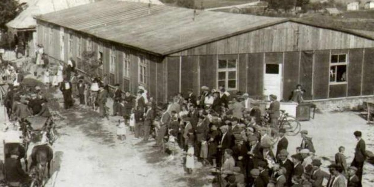 wielopole skrzyńskie bydynek pożar kino objazdowe