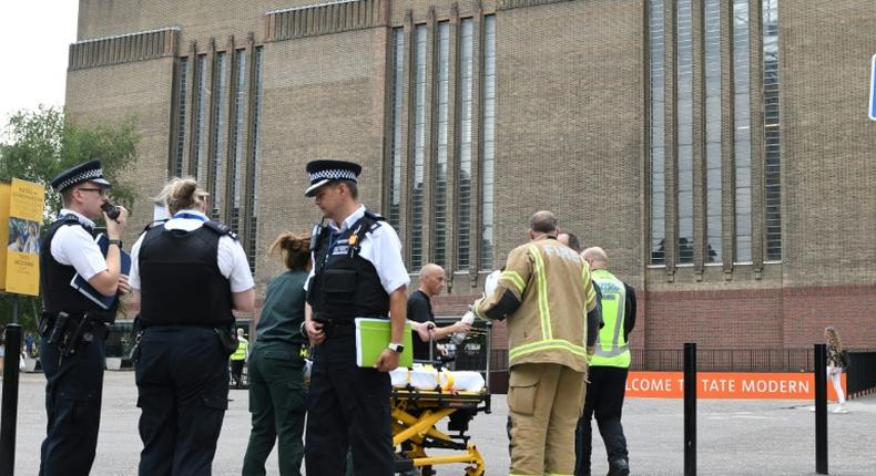The fall left the young boy, who was visiting London with his family at the time of the attack, with a broken spine, legs and arms