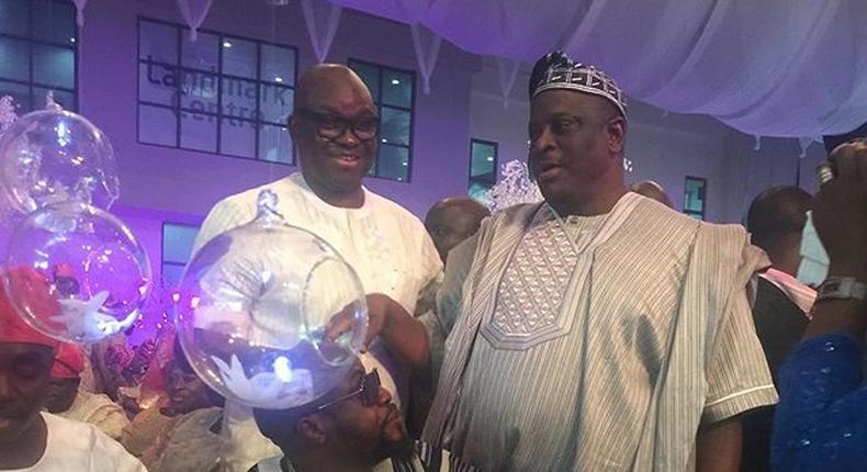 Governor Fayose and controversial Senator from Ogun State, Kashamu Buruji