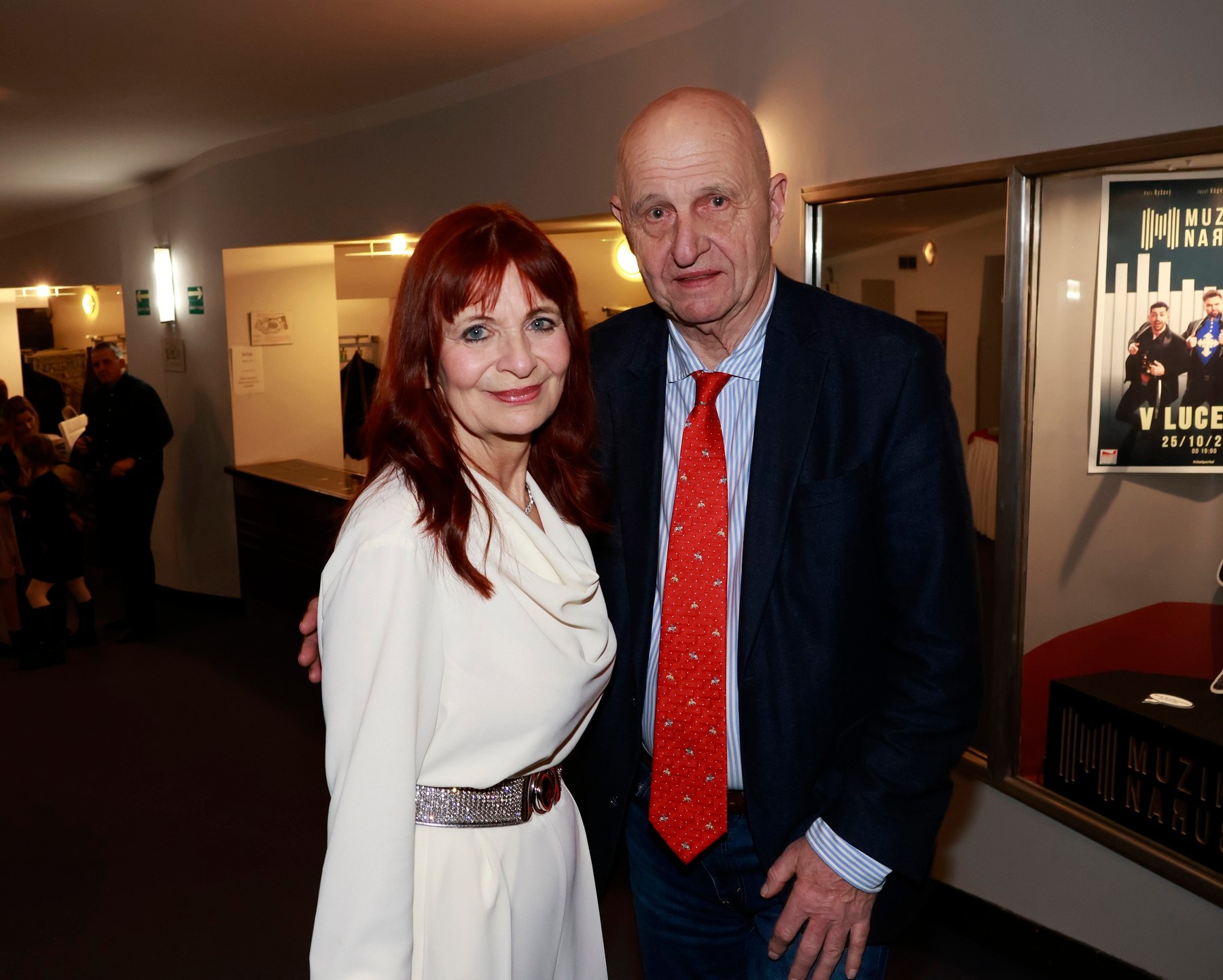 Česká herečka Ljuba Krbová s manželom Ondřejom Neffom.