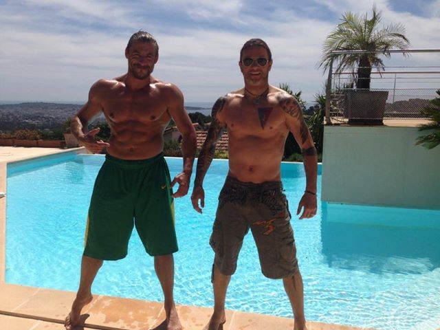 Radosław Majdan imprezuje w Cannes