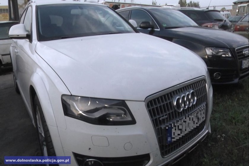 Audi A4 skradzione w Niemczech, a znalezione w Lubinie