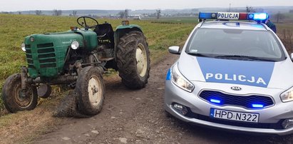 Ciągnik na gigancie. Przez kilometr uciekał kierowcy