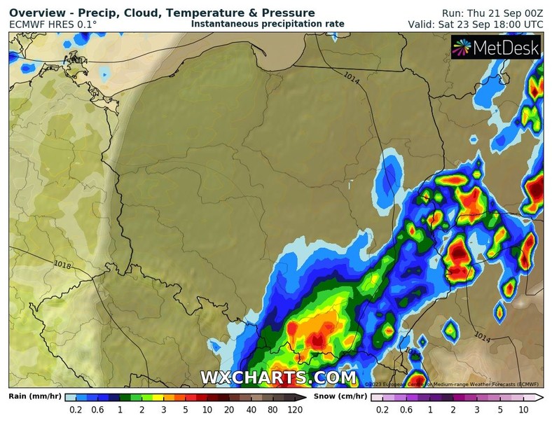 Heavy rain will occur in parts of southeast and east on Saturday