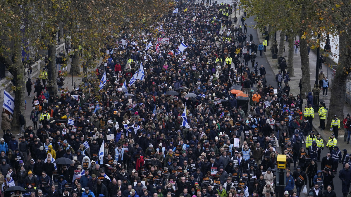 Protest w Wielkiej Brytanii. Kilkadziesiąt tysięcy osób przeciw antysemityzmowi