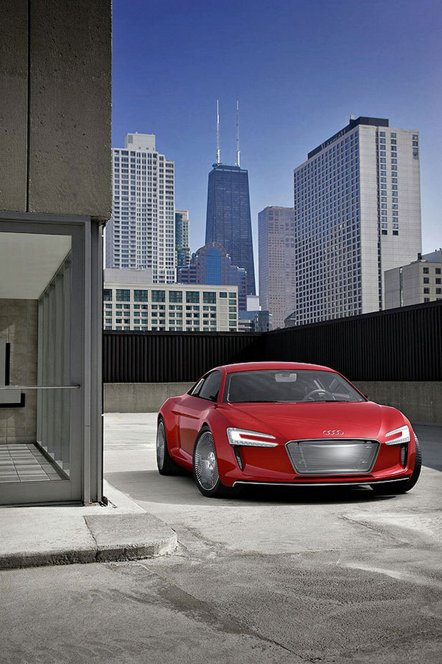 IAA Frankfurt 2009: Audi e-tron: R8 z 4 silnikami elektrycznymi
