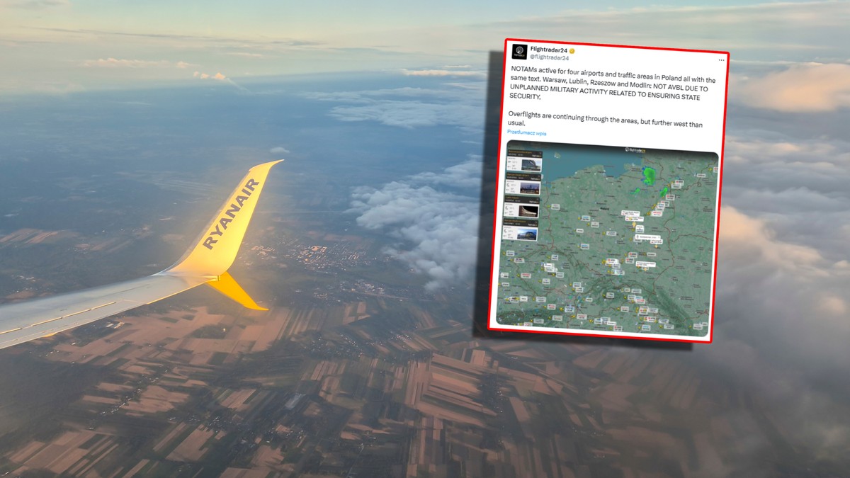 Rosyjskie drony nad Polską uderzyły w akcje linii lotniczych. "Sygnał ostrzegawczy dla wszystkich w Europie"