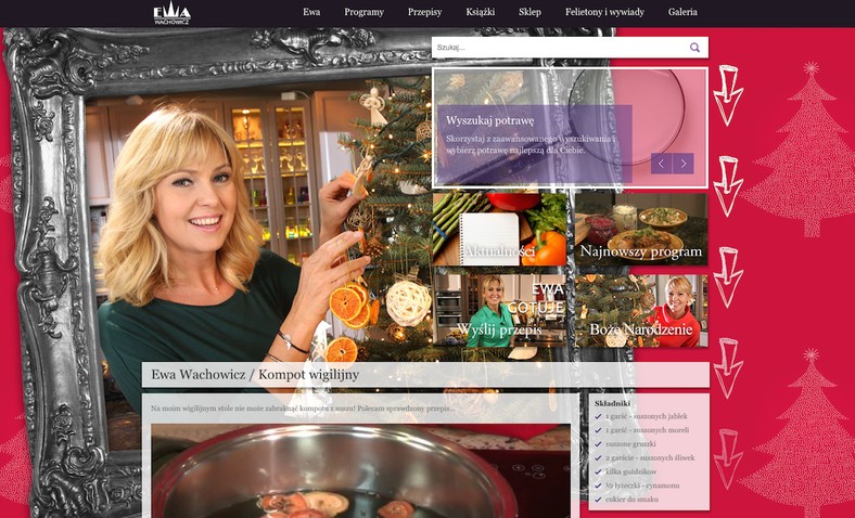 Zapraszam na moją stronę internetową. Znajdziecie tam moje przepisy na wigilijne potrawy!, fot. www.ewawachowicz.pl