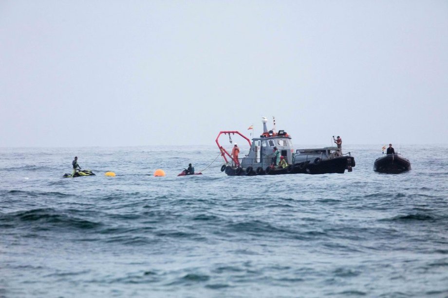 Rozkładanie kabla Marea na dnie Oceanu Atlantyckiego