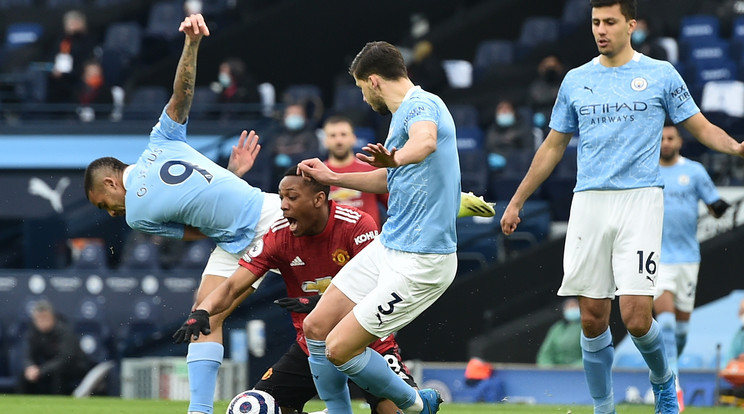 A Manchester City-Mönchengladbach BL-mecccset március 16-án rendezik a Puskás Arénában. / Fotó: EPA/Peter Powell