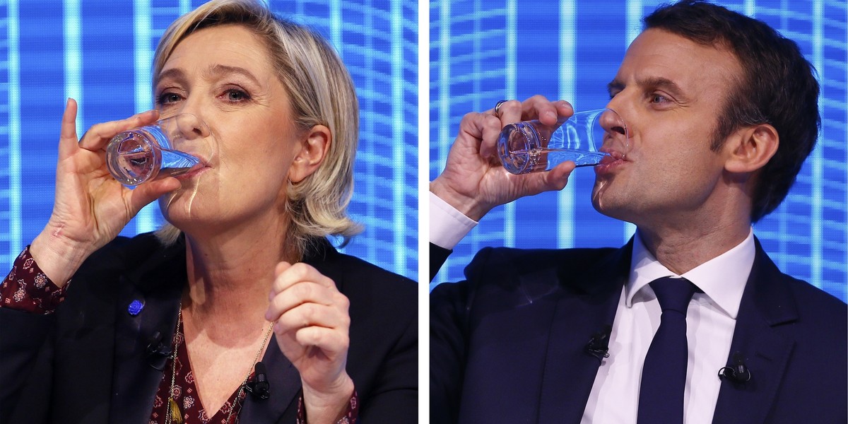 Emmanuel Macron i Marine Le Pen przechodzą do drugiej tury wyborów prezydenckich we Francji