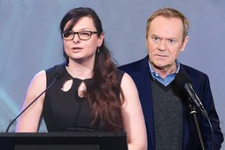 Beata Nowosielska i Donald Tusk