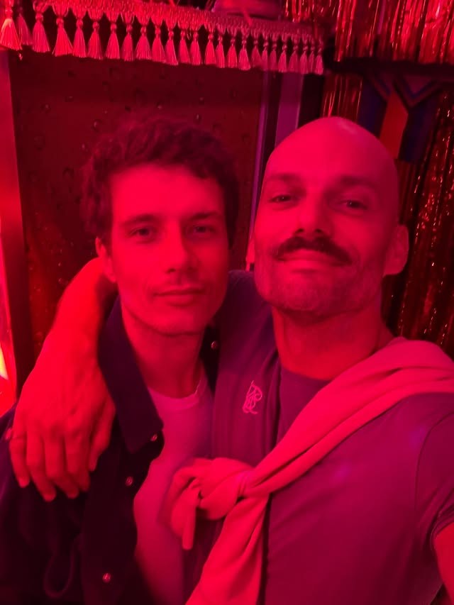 Český herec Daniel Krejčík a Jiří Vymětal. 