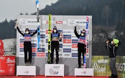 Tym skokiem Kamil Stoch zapewnił sobie pierwsze miejsce na podium w Innsbrucku