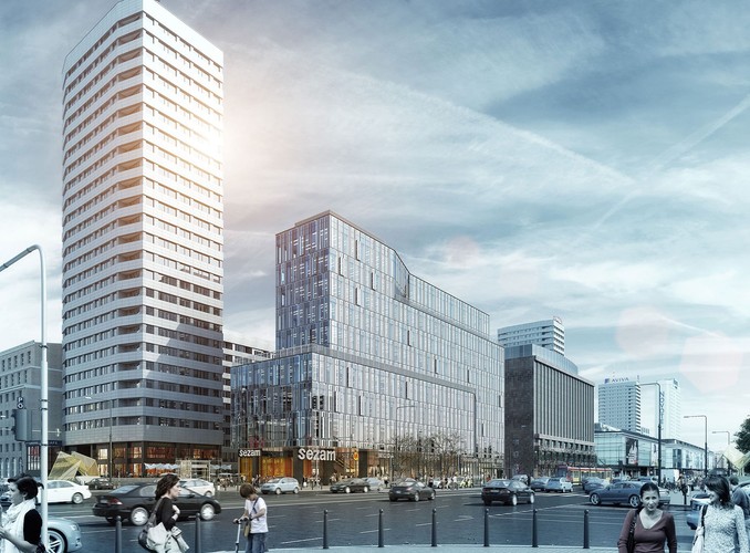 Projekt 'Centrum Marszałkowska' realizowany jest przez BBI Development wspólnie ze spółdzielnią „Społem” Śródmieście.